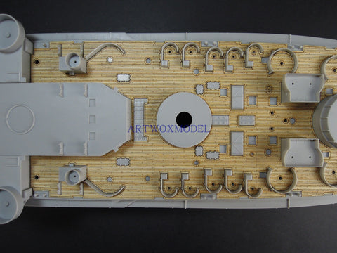Artwox model wooden deck for Trumpeter 05339 US Navy New York BB-34 Wood Deck AW10122