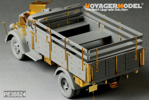 Voyager model metal etching sheet PE 35524 Opel "Lightning" 3 ton truck shallow cargo box type metal etching pieces(Dragon)