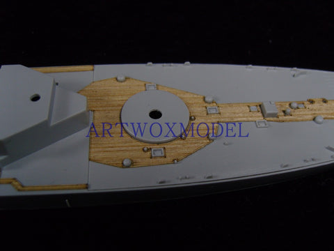 Artwox model wooden deck for Trumpeter 05701 U.S . - attached Warship 1984 Wood Deck AW20048