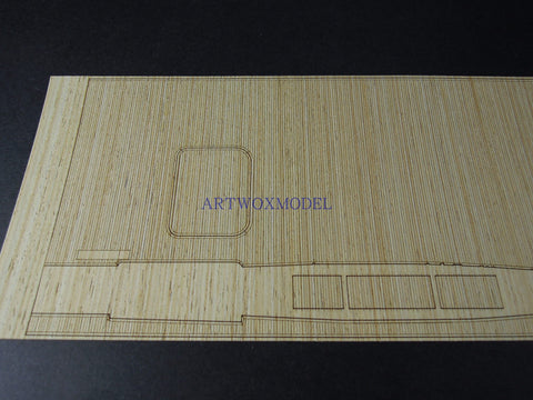 Artwox model wooden deck for Trumpeter 05608 US CV-2 Lexington Aircraft Carrier 1942 Wood Deck AW10119