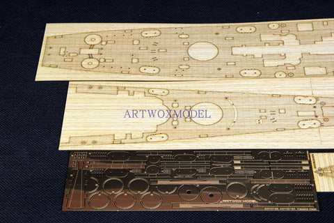 Artwox model wooden deck for Hobby boss 86513 US Navy Alaskan cruiser wooden deck AW10139