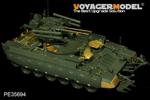 Voyager PE35694 Russian BMPT terminator tank support chariot upgraded with metal etch.