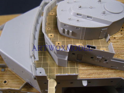 Artwox model wooden deck for trumpeter 03702 Bismarck battleship wooden deck AW30003A
