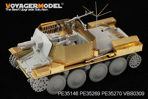 Voyager Model etching sheet PE 35269 german 38 ( t ) 75 mm heavy firepower reconnaissance tank retrofit during world war ii