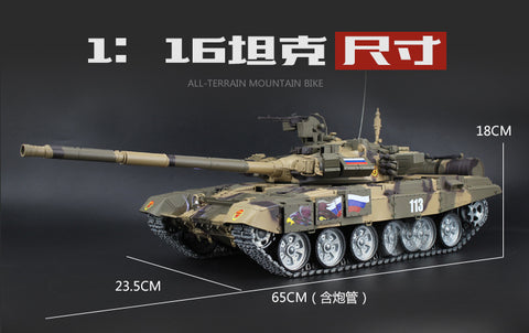 HengLong 1/16 remote control tank Russia T90 main battle tank model metal enhancement new version wolf 3938-1