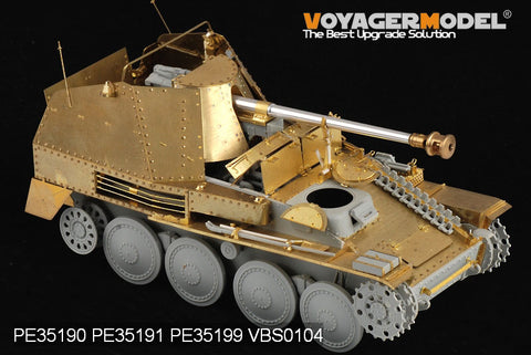 Voyager model metal etching sheet PE35199 World War II German Weasel III M initial body upper armor reconstruction