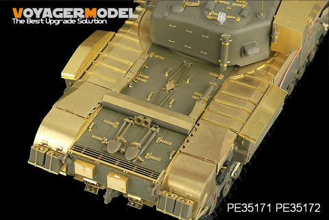 Voyager PE 35172 Churchill MK. iii infantry tank fenders modified metal etchings