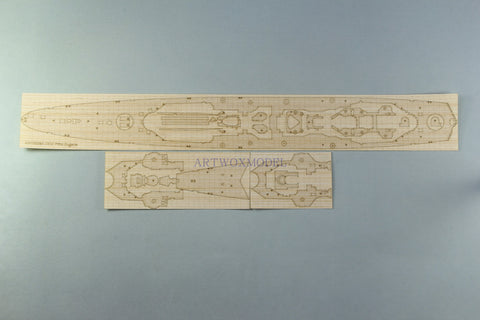 Artwox model wooden deck for trumpeter 05313 de Prince Eugen 1945PE wood deck 3M cover paper AM10009A