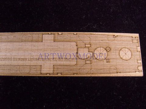 Artwox model wooden deck for Pitrod W23 US Army CL-89 Miami Cruiser Wood Deck AW20086