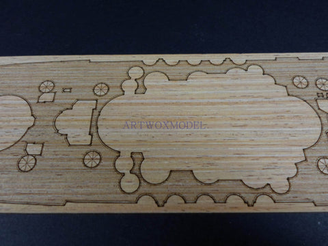 Artwox model wooden deck for Tamiya 31113 Japanese Navy Battleship Yamato (modified) Wood Deck AW20110