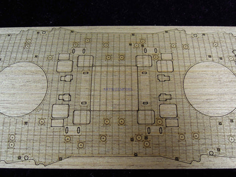 Artwox model wooden deck for Zvezda 9040 Russian Imperial Navy Sevastopol Wood Deck AW10069
