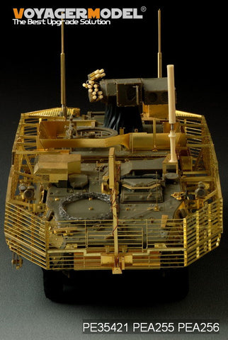 Voyager model metal etching sheet PEA256 "West Rick" armored vehicle is a IED jammer / high power antenna / identification board.