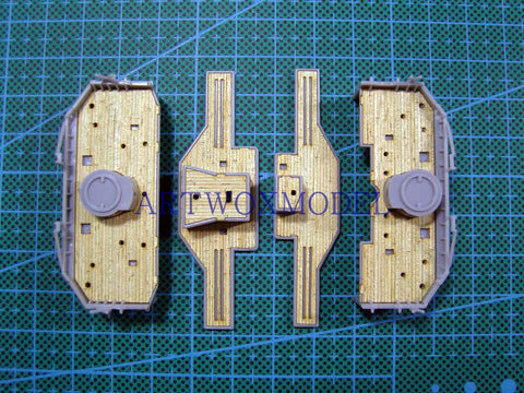 Artwox model wooden deck for Kyohko Hasegawa 40021 Japanese three hat battleship wooden deck AW10019