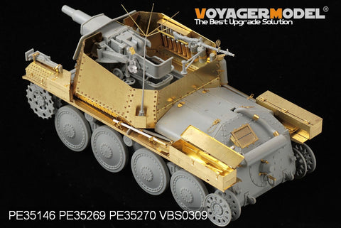 Voyager Model etching sheet PE 35269 german 38 ( t ) 75 mm heavy firepower reconnaissance tank retrofit during world war ii