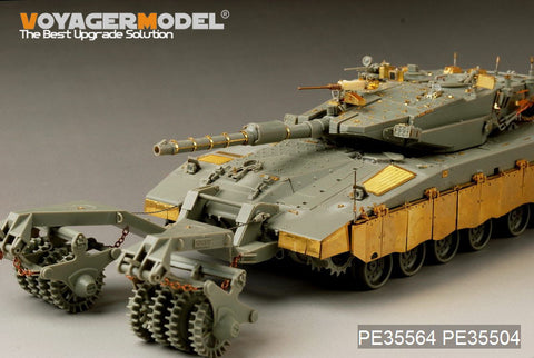 Voyager model metal etching sheet PE 35564 Merkava Mk .3 BAZ main battle tank and mine clearance roll upgrade etching parts