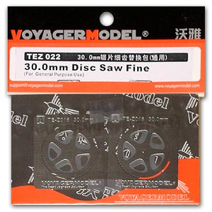 Voyager model metal etching sheet TE Z022 30.0 mm sawblade fine-tooth replacement kit