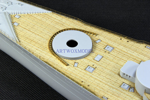 Artwox model wooden deck for Hobby boss 86506 French Navy Dun KIR battleship wooden deck AW10138