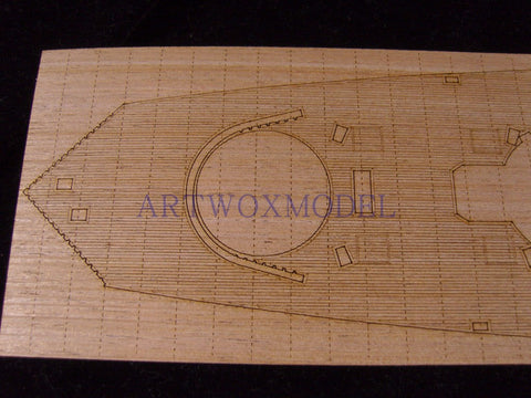 Artwox model wooden deck for Heller 81073 Dunkirk battleship wooden deck AW50018