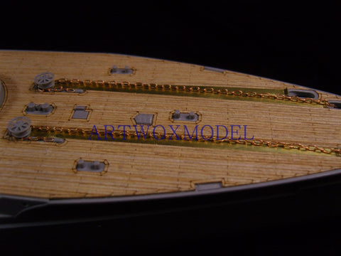 Artwox model wooden deck for ICM/S002 German Battleship Election Wooden Deck AW10065