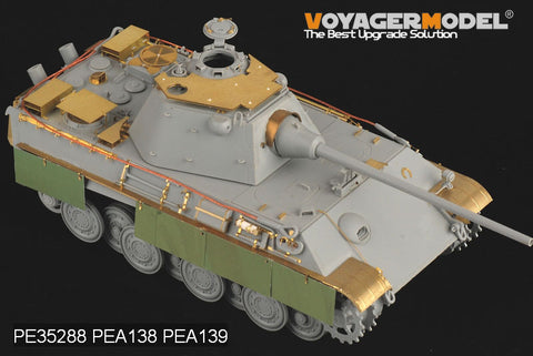Voyager model metal etching sheet PE 35288 No. 5 tank Leopard F type upgrade basic metal etching parts(Dragon)