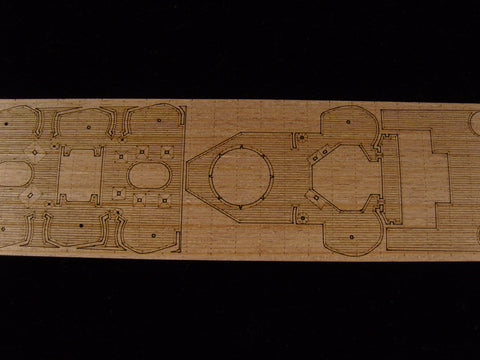 Artwox model wooden deck for trumpeter 05309 United States San Francisco cruiser 1942 wooden deck AW10067