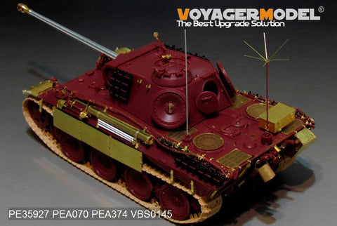 Voyager Model Metal Etching Sheet PE35927 World War II German Leopard A tank advanced transformation (with MENG TS-035)