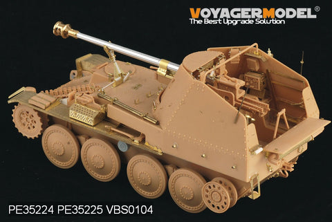 Voyager PE35224 mink IIIM self propelled antitank gun retrofit with base metal etch (T)