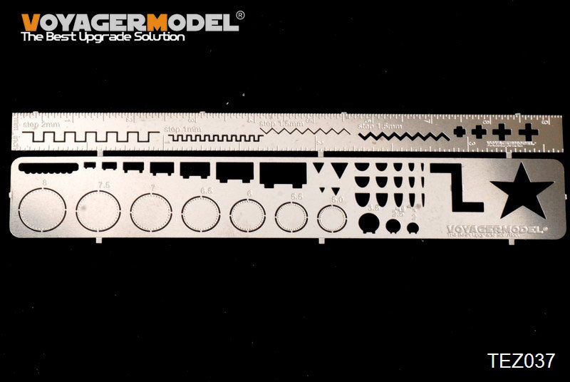 Voyager model metal etching sheet TEZ037 metal engraved template 8