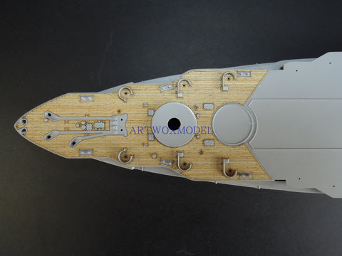 Artwox model wooden deck for Trumpeter 05339 US Navy New York BB-34 Wood Deck AW10122