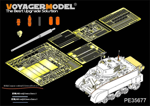 Voyager PE35677M3A3 Metallic etching Kit for upgrade and Transformation of Light vehicle "Stuart"