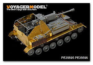 Voyager Model etching sheet PE35695 SU-76 metal self etching antitank gun (M)