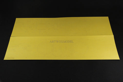 Artwox model wooden deck for Merit 620004, three hat battleship 1905 3M cover paper PE deck AM30002A