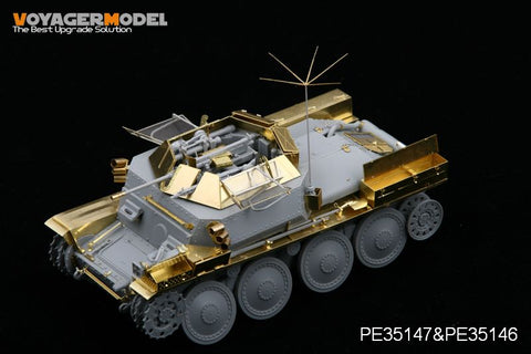 Voyager model metal etching sheet PE35147 38 (T) reconnaissance chariot 2CM Kw.K.38 mounted Upgrade Kit
