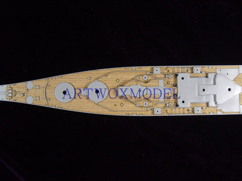 Artwox model wooden deck for Trumpeter 05702 USS New Jersey 1983 wooden deck AW20049