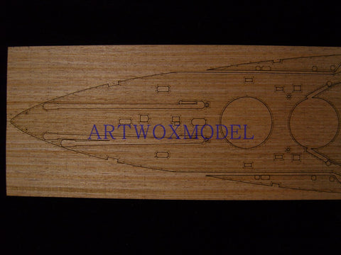 Artwox model wooden deck for ICM/S002 German Battleship Election Wooden Deck AW10065