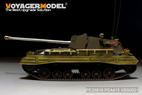 Voyager Model Metal Ealing Sheet PEA415 World War II British artillery self propelled anti tank gun side skirts and additional modifications