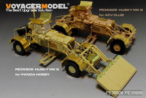 Voyager Model Metal Etching Sheet PE35909 modern American husky MK3 mine detector carrier (with PH35015)