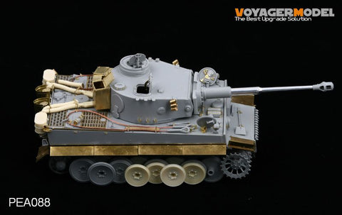 Voyager model metal etching sheet PEA088 tiger tank heavy duty vehicle with damaged loading wheel (resin made of 4 units).