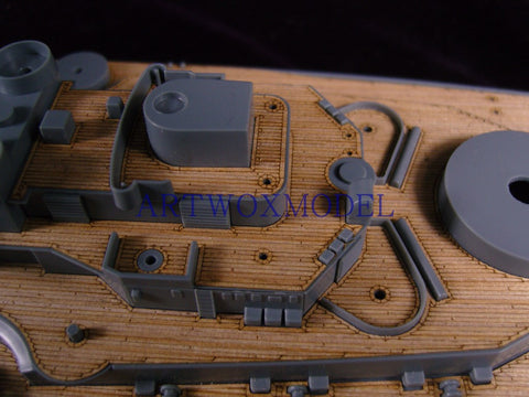 Artwox model wooden deck for Tamiya 78013 German battleship Bismarck wooden deck AW10056