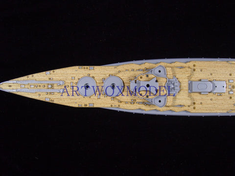 Artwox model wooden deck for Qingdao Society 041604 Japanese Battleship Araki Deck AW2001 1