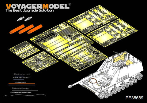 Voyager PE35689 rhinoceros 8.8cm metal etch for upgrading and upgrading of anti-tank guns (dragon)