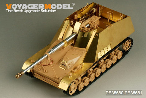 Voyager PE35680 "rhinoceros" self propelled antitank gun upgrade metal etching parts (T Society)