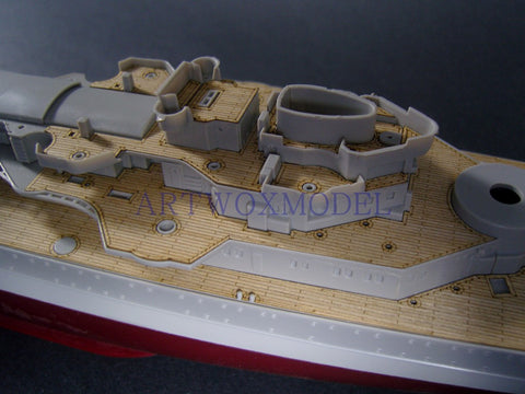 Artwox model wooden deck for trumpeter 05313 de Prince Eugen 1945PE wood deck 3M cover paper AM10009A