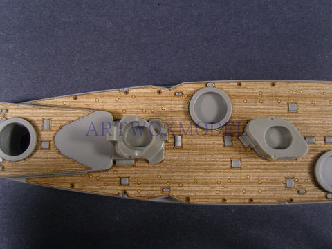 Artwox model wooden deck for Combrig 70422 German Navy von de Tan, battleship, wooden deck AW20089