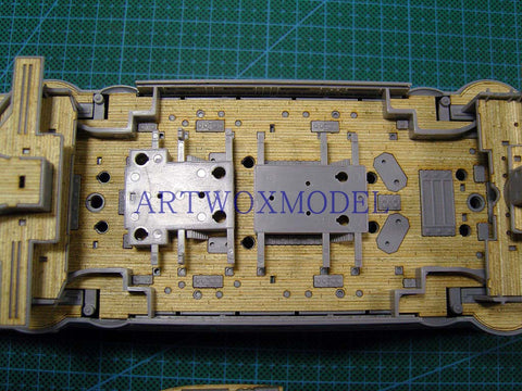 Artwox model wooden deck for Kyohko Hasegawa 40021 Japanese three hat battleship wooden deck AW10019