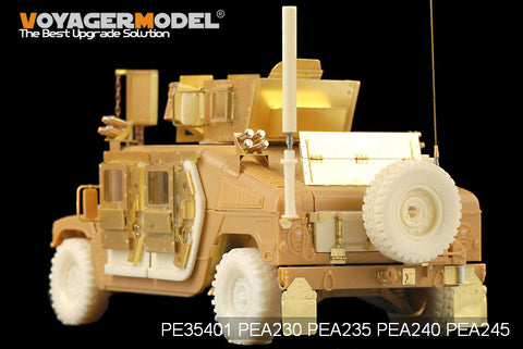 Voyager PEA245 modern American "Hummer" off-road vehicle is super clay tyres (resin).