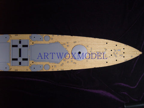 ARTWOX Model Wooden Deck for Tamiya 78010 British George V battleship wooden deck AW10029