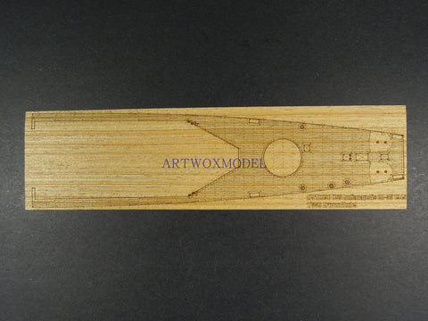 Artwox model wooden deck for trumpeter 05326 Indianapolis ca - 35 1945 wood deck aw 10090