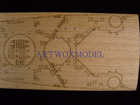 ARTWOX Model Wooden Deck for Tamiya 78011 Prince of Wales battleship wooden deck AW10028