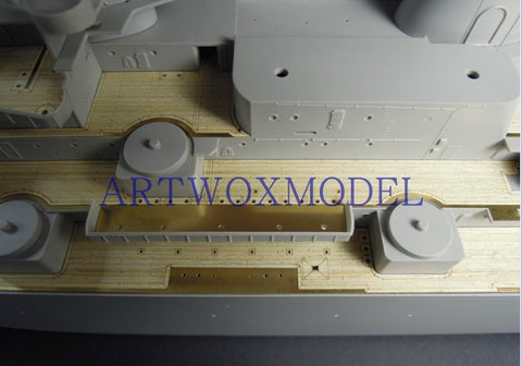 ARTWOX Model Wooden Deck for Trumpeter 03705 Missouri Battleship BB-63 Blue Wood Deck AW30004A